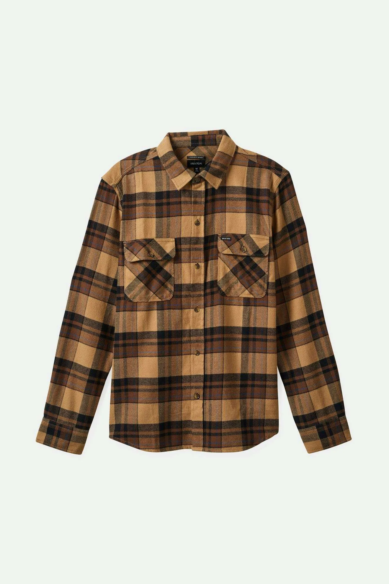 Bowery L/S Flannel - Tigers Eye/Pinecone Brown/Washed Black