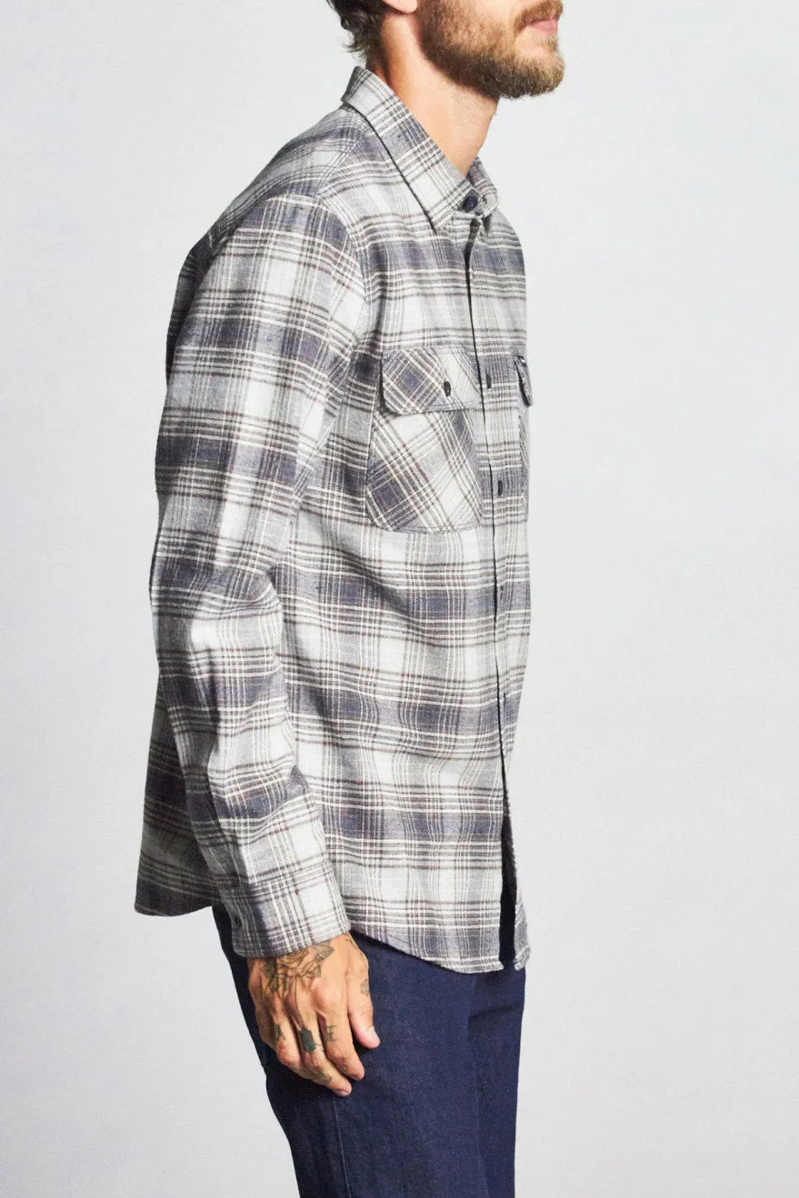 Bowery L/S Flannel - Twilight Blue