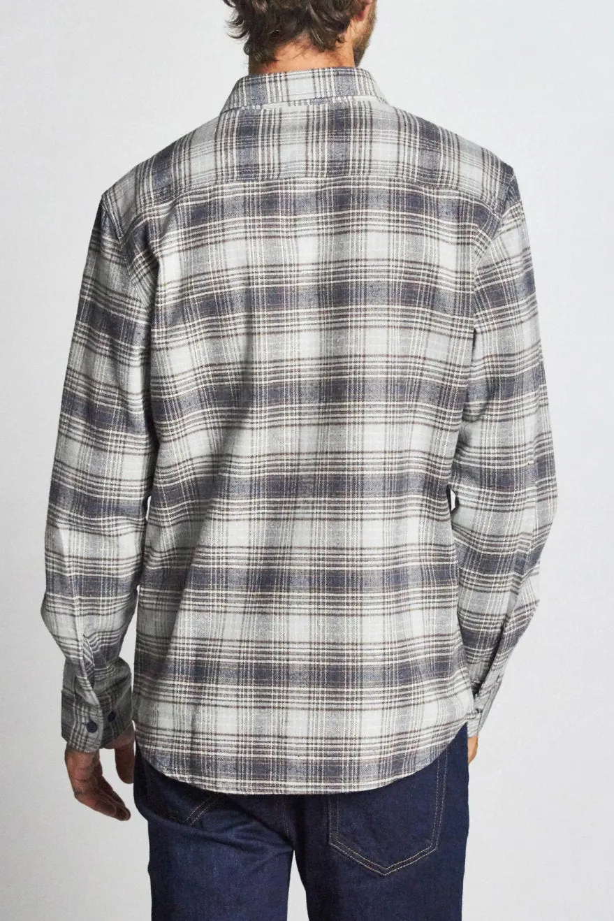 Bowery L/S Flannel - Twilight Blue