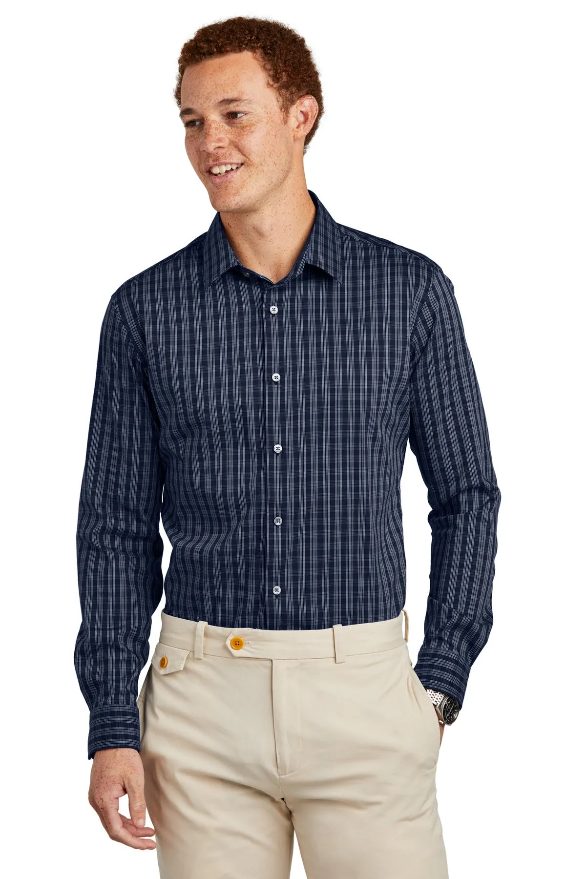 Brooks Brothers Tech Stretch Patterned Shirt. BB18006