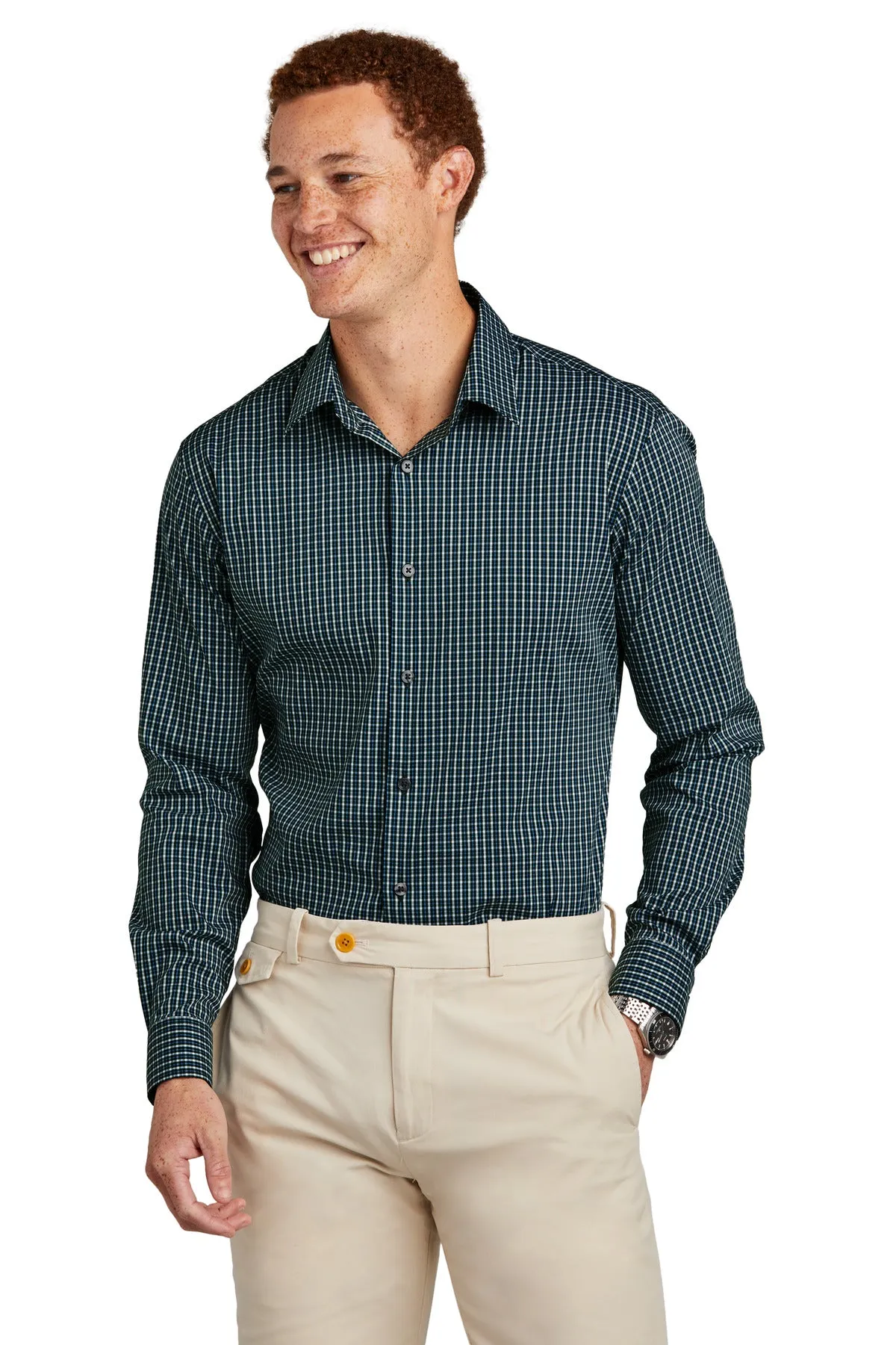 Brooks Brothers Tech Stretch Patterned Shirt. BB18006