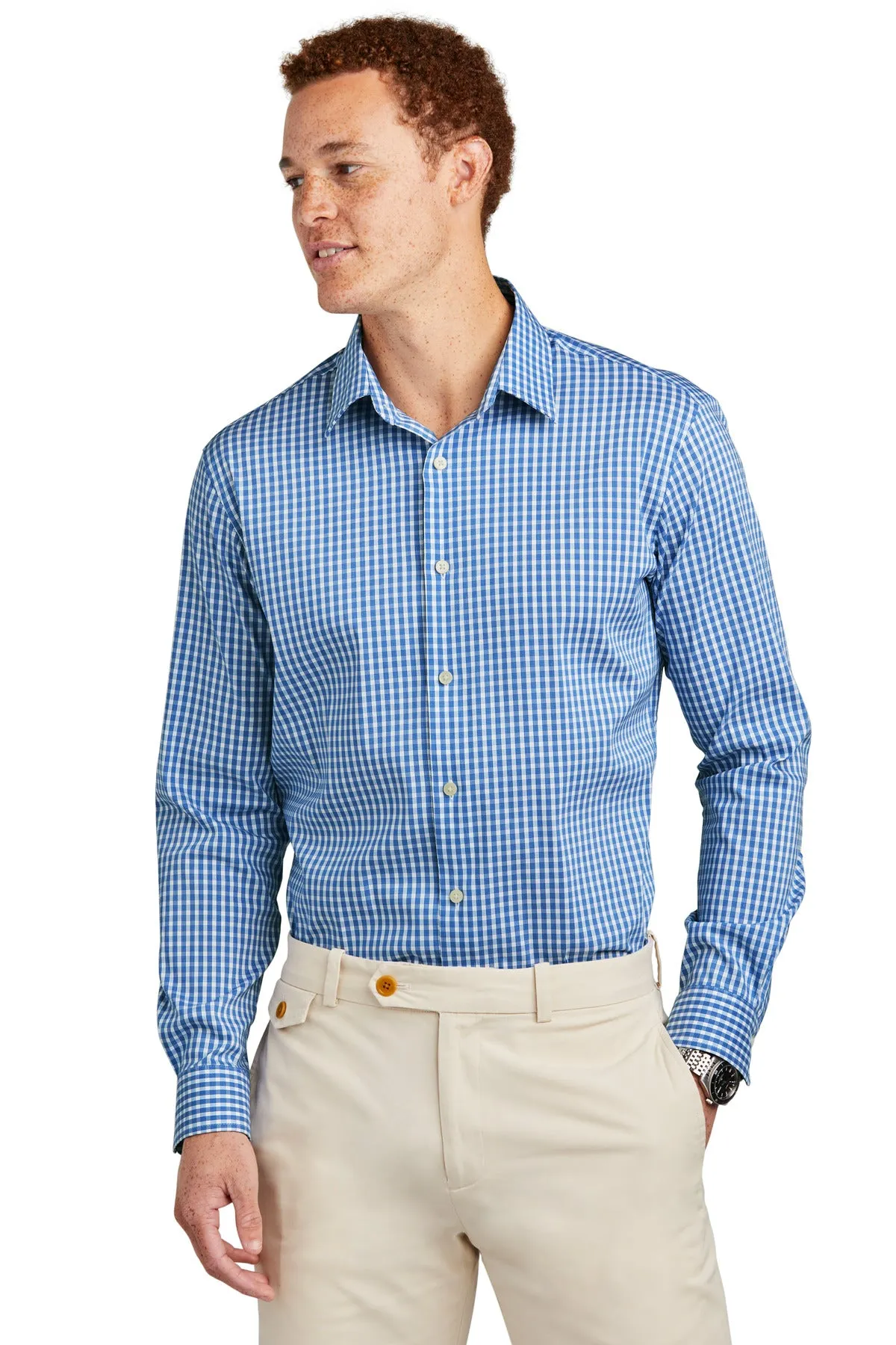 Brooks Brothers Tech Stretch Patterned Shirt. BB18006