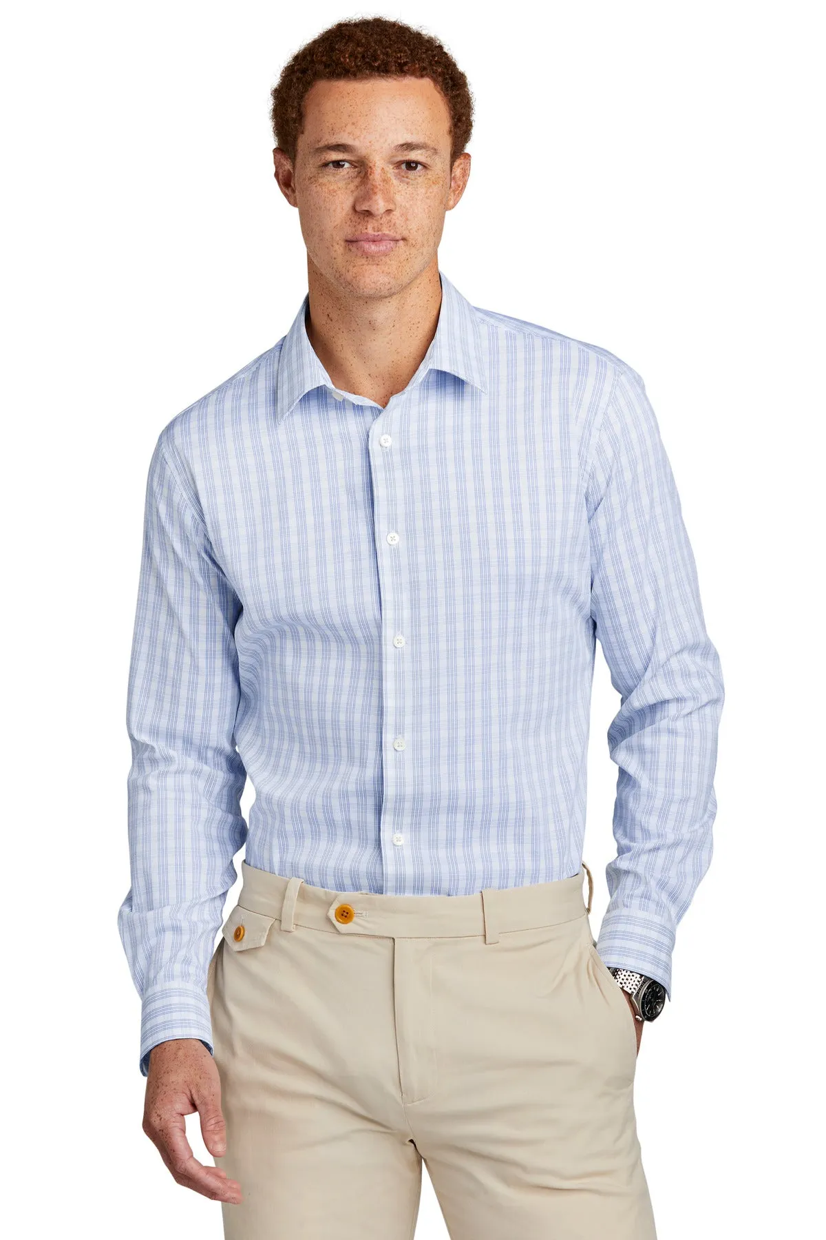 Brooks Brothers Tech Stretch Patterned Shirt. BB18006