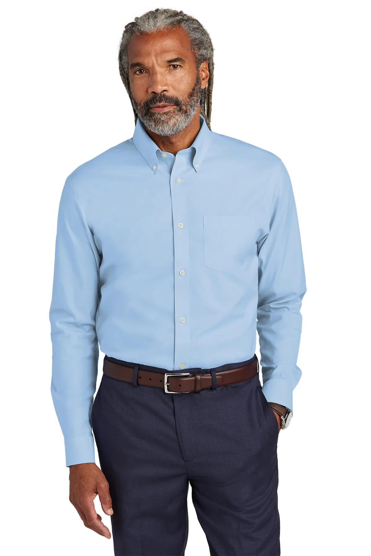 Brooks Brothers Wrinkle-Free Pinpoint Shirt.BB18000