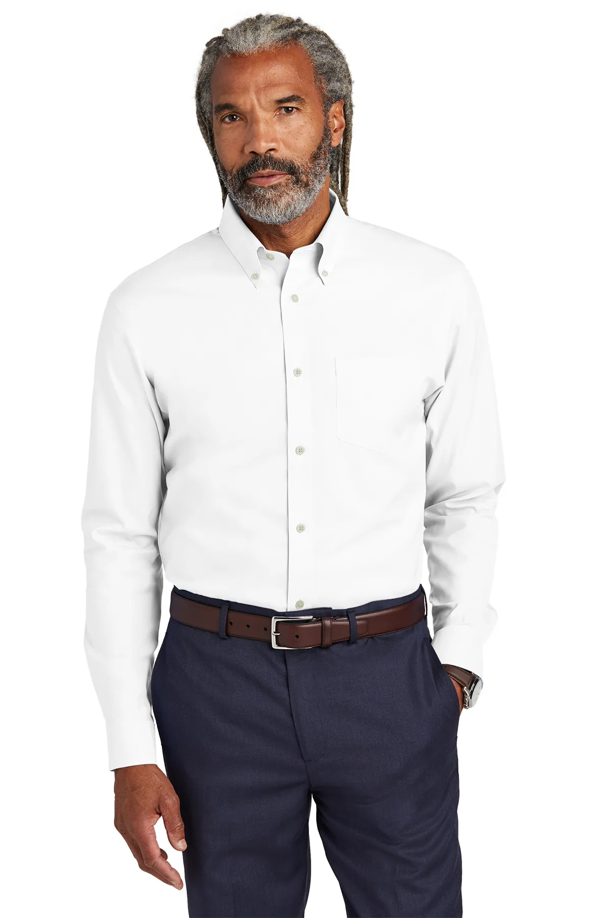 Brooks Brothers Wrinkle-Free Pinpoint Shirt.BB18000