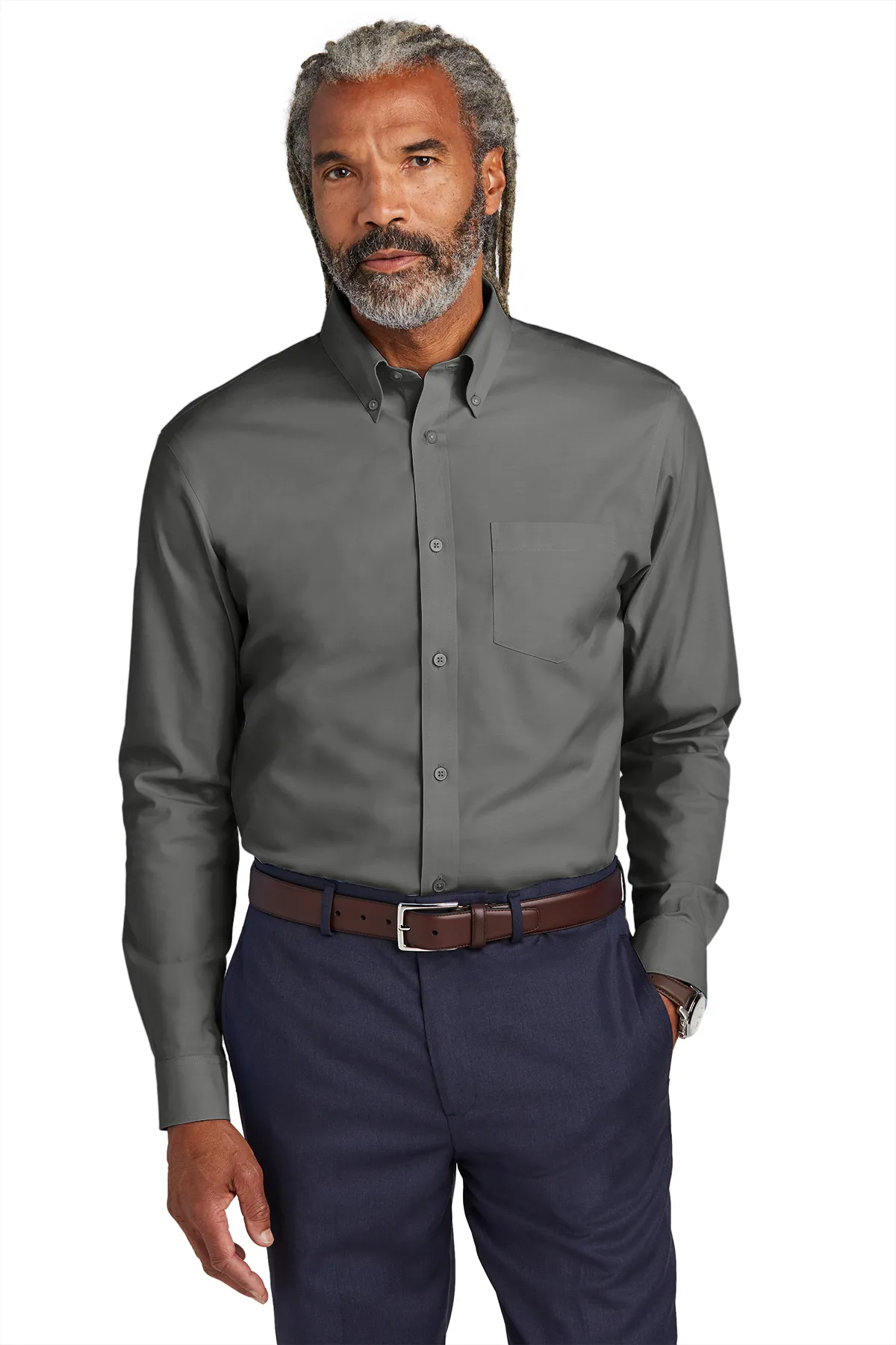 Brooks Brothers Wrinkle-Free Pinpoint Shirt.BB18000