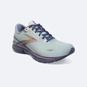 Brooks Ghost 15 Spa Blue Neo Pink Copper Women's