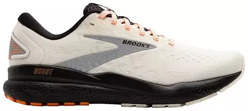 Brooks Ghost 16 Ecru Orange Black Men's