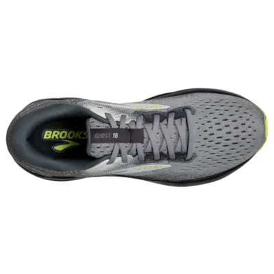 Brooks Ghost 16 Primer Grey Lime Extra Wide Width 4E Men's