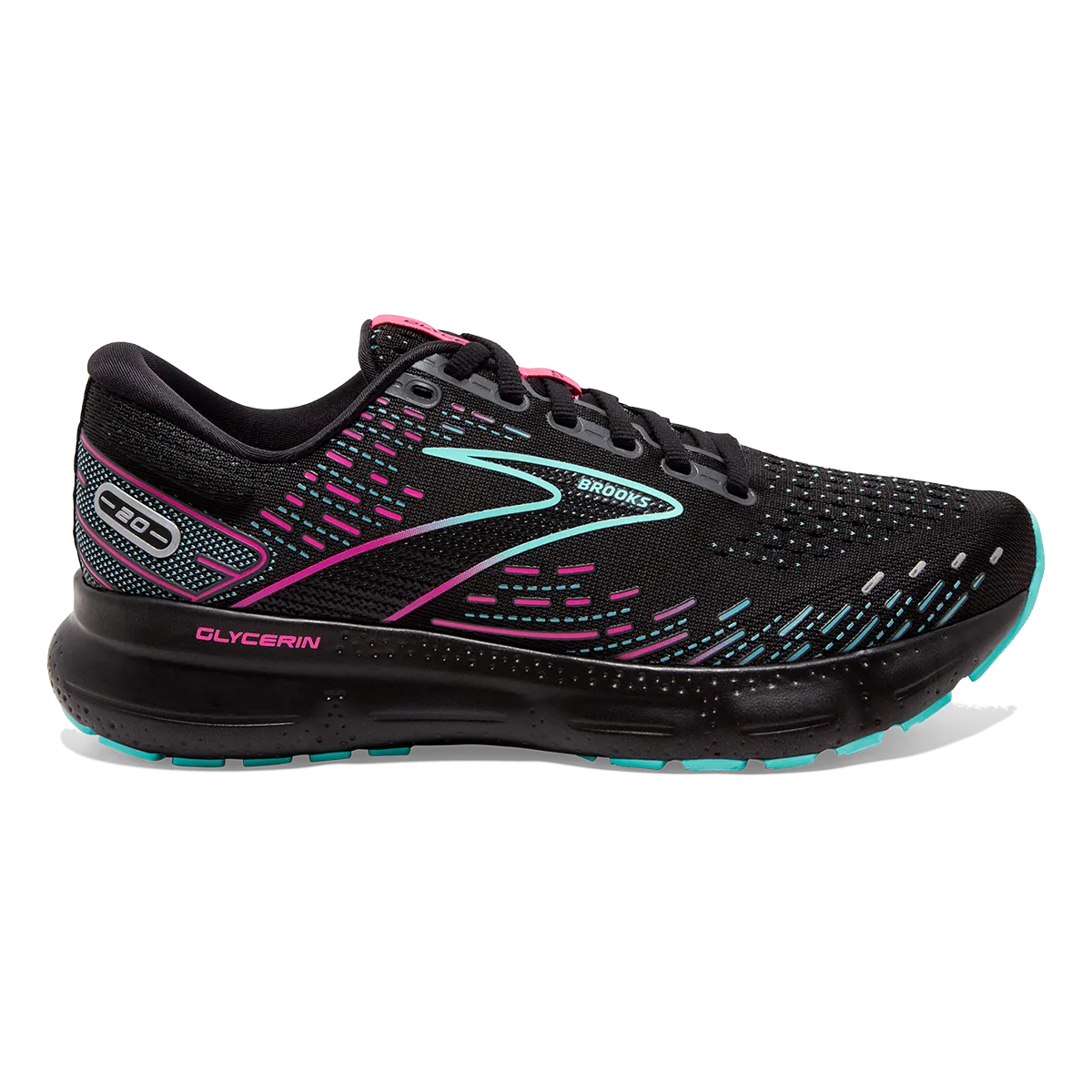 Brooks Glycerin 20 - Black - Blue Light - Pink