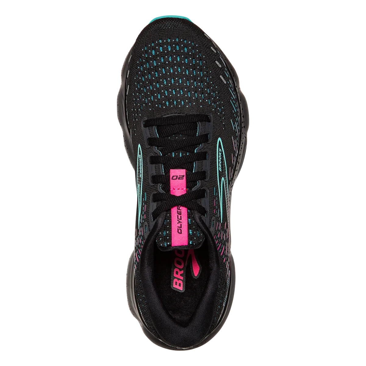 Brooks Glycerin 20 - Black - Blue Light - Pink