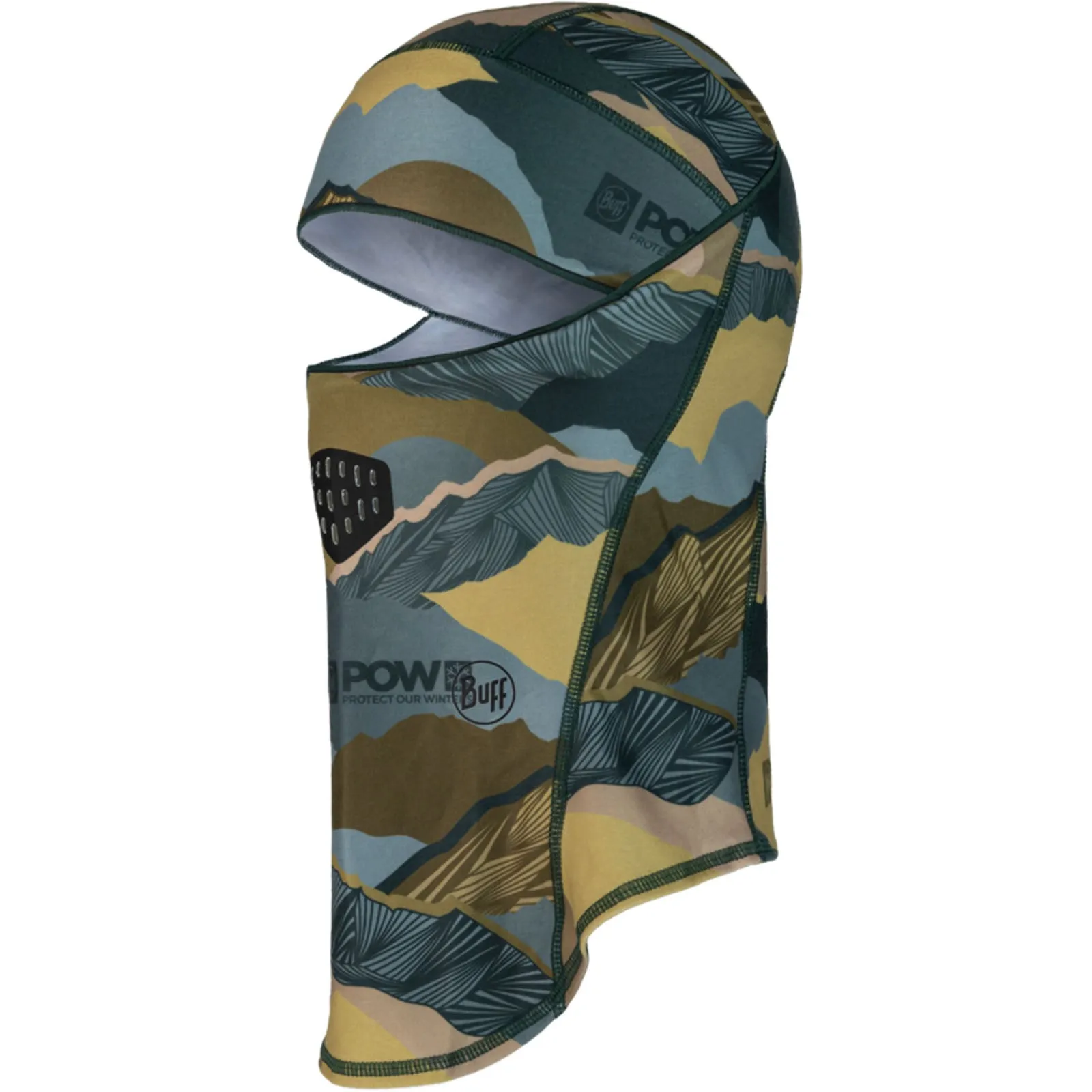 Buff Unisex POW Endless Vista Thermonet Hinged Balaclava - Camouflage