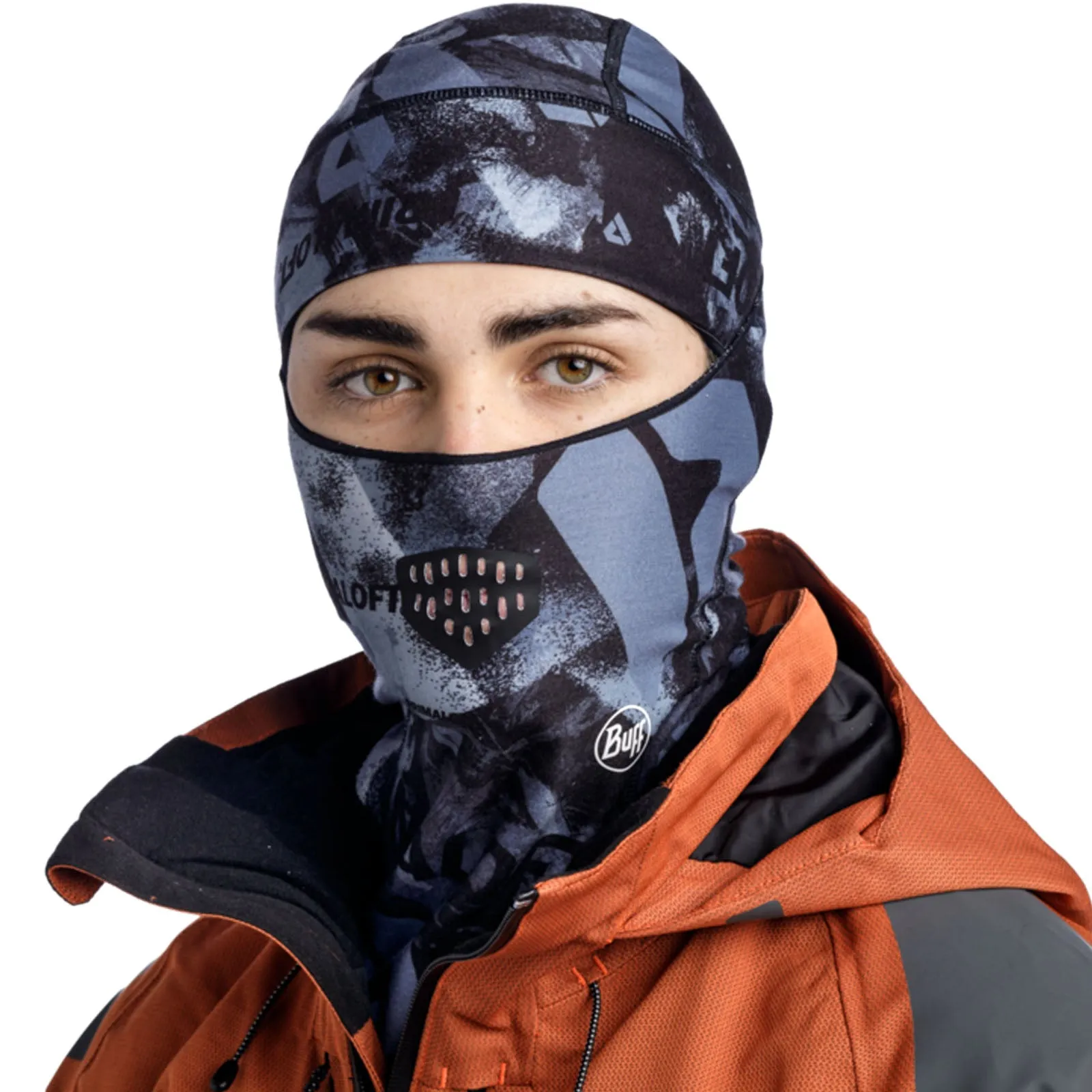 Buff Unisex Skatick Thermonet Hinged Balaclava - Graphite