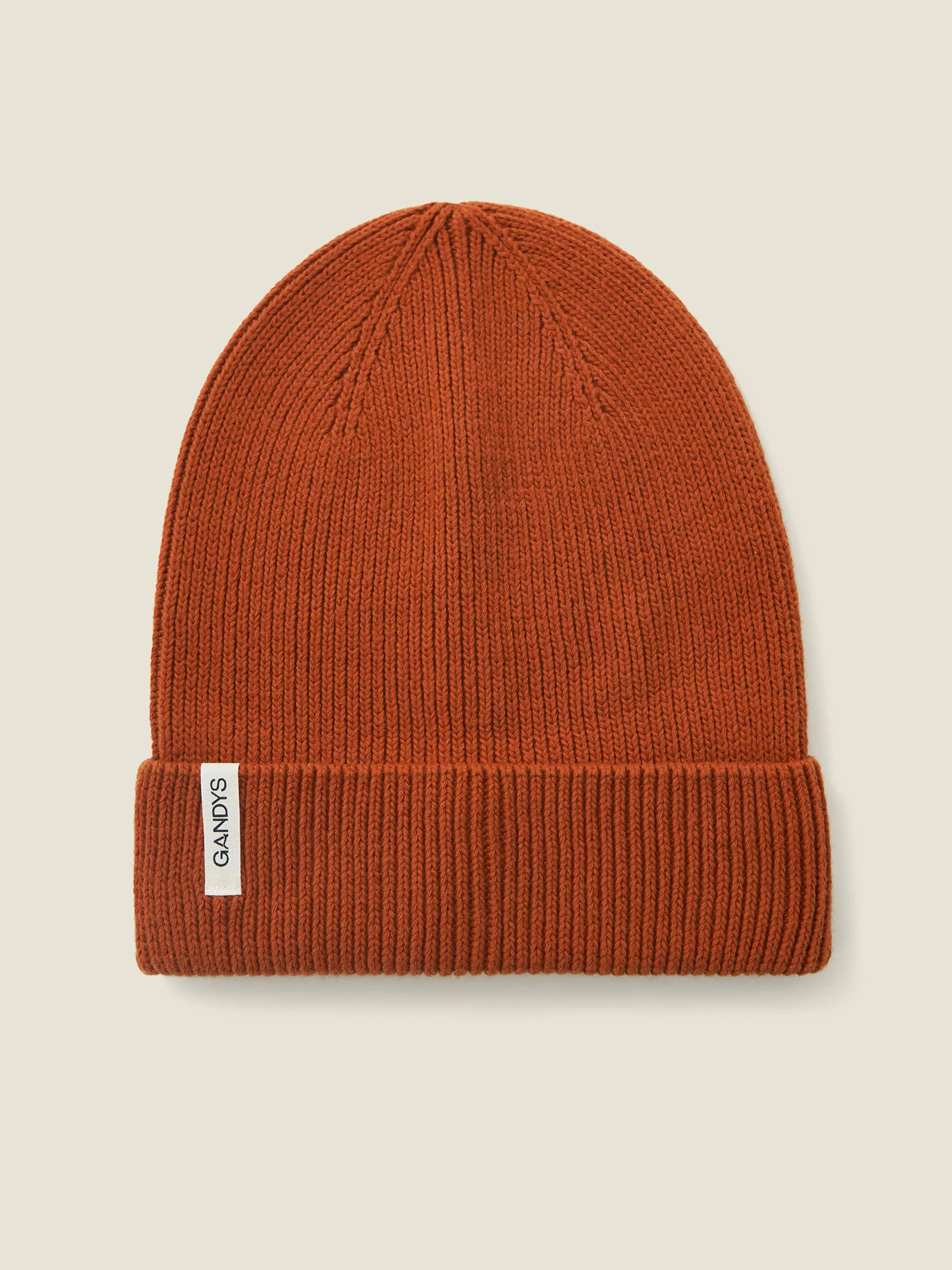 Burnt Orange Organic Cotton Beanie