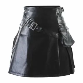 Buy Men's Gladiator Viking Leather Kilt - Kilts for Men 0020 | Kilt and Jacks