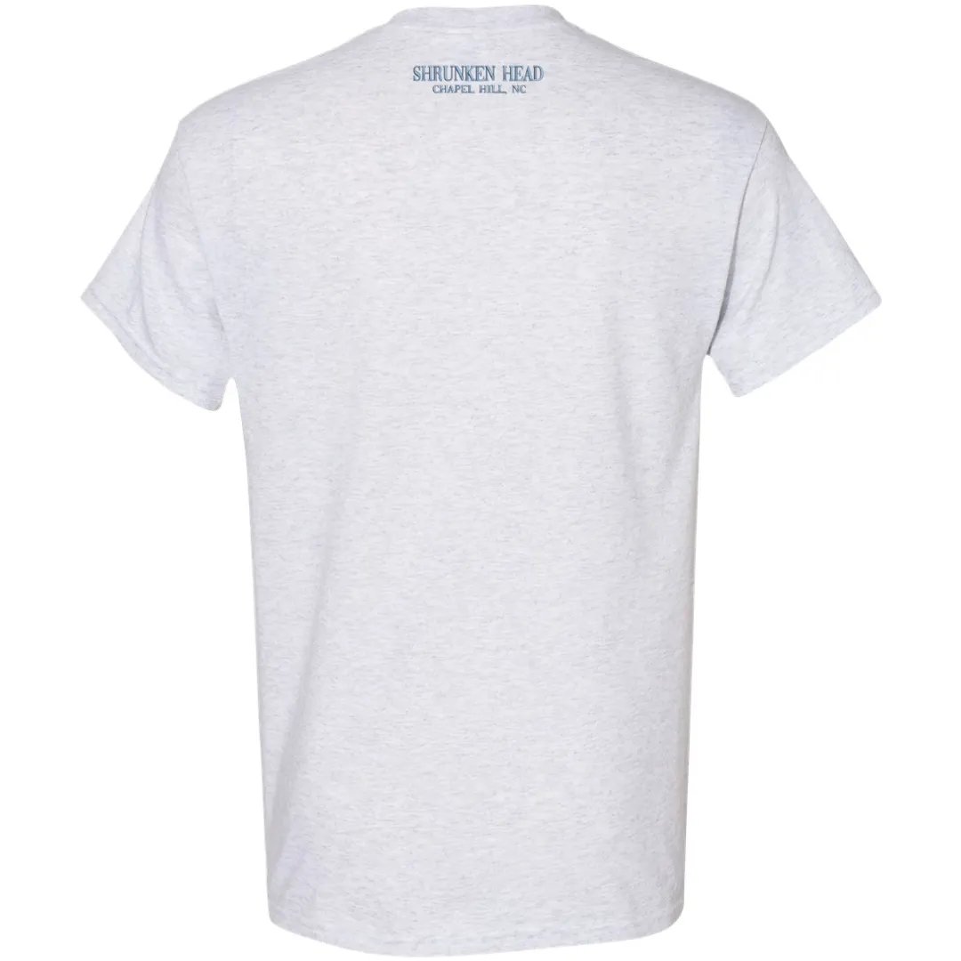 Chapel Hill North Carolina Embroidered Grey Chill T-Shirt