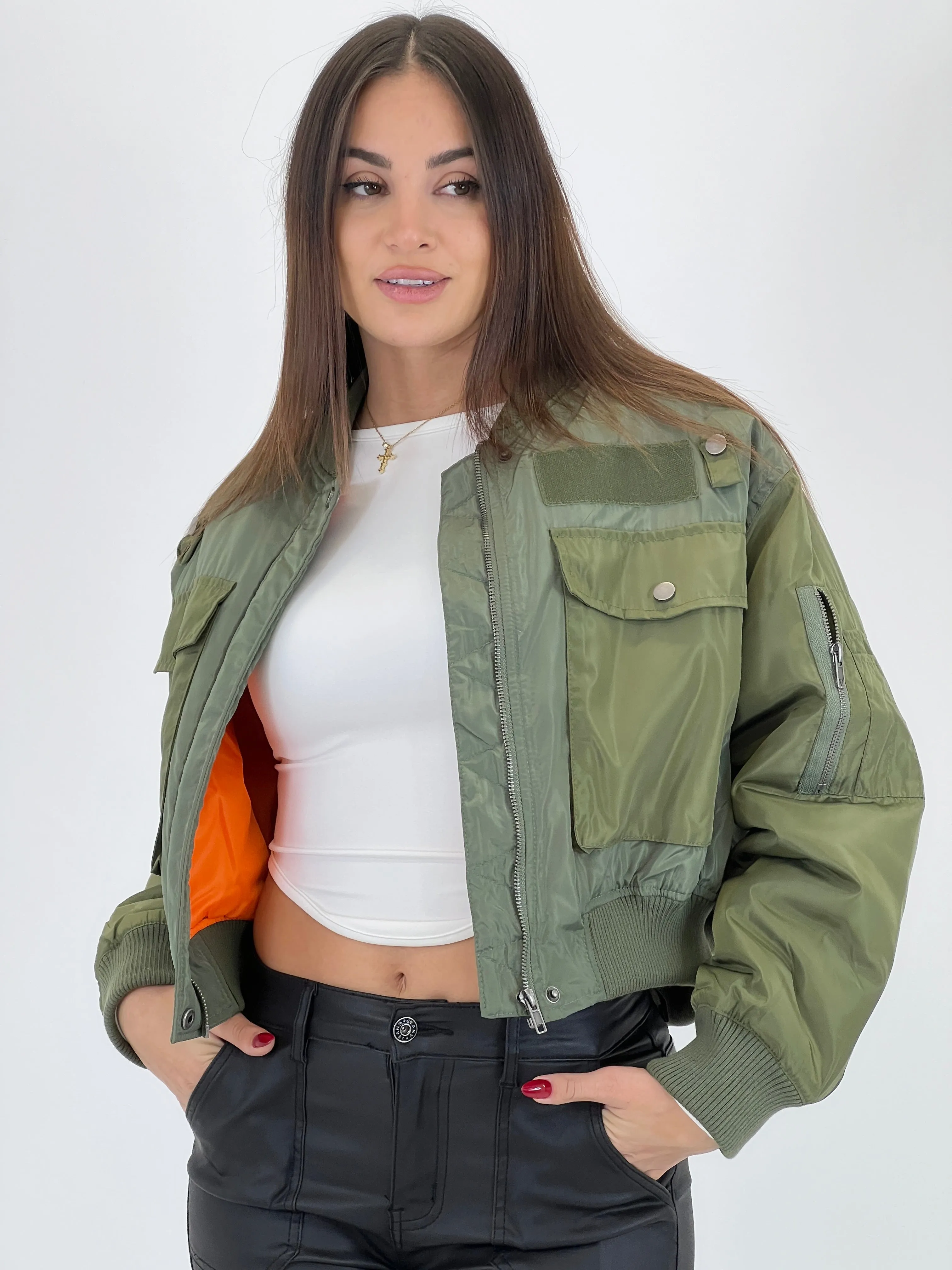 Chaqueta bomber militar