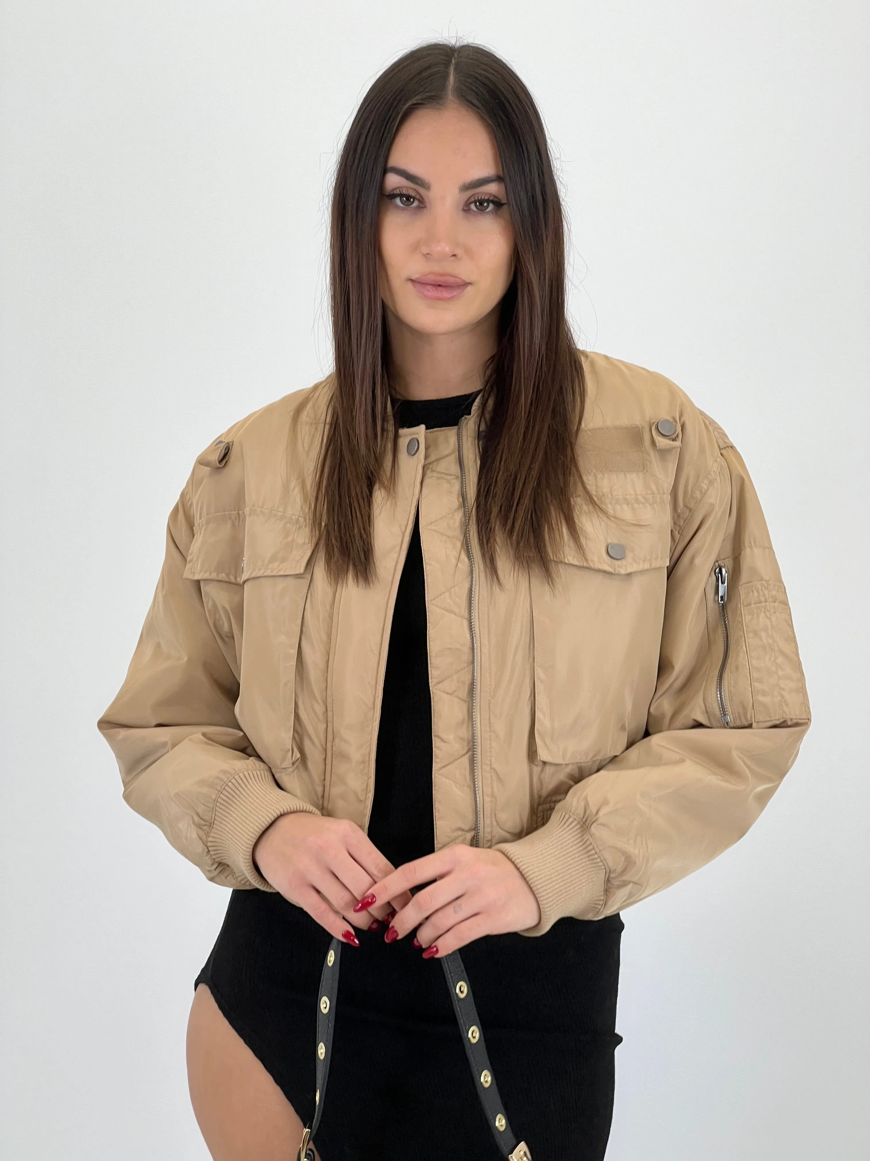 Chaqueta bomber militar