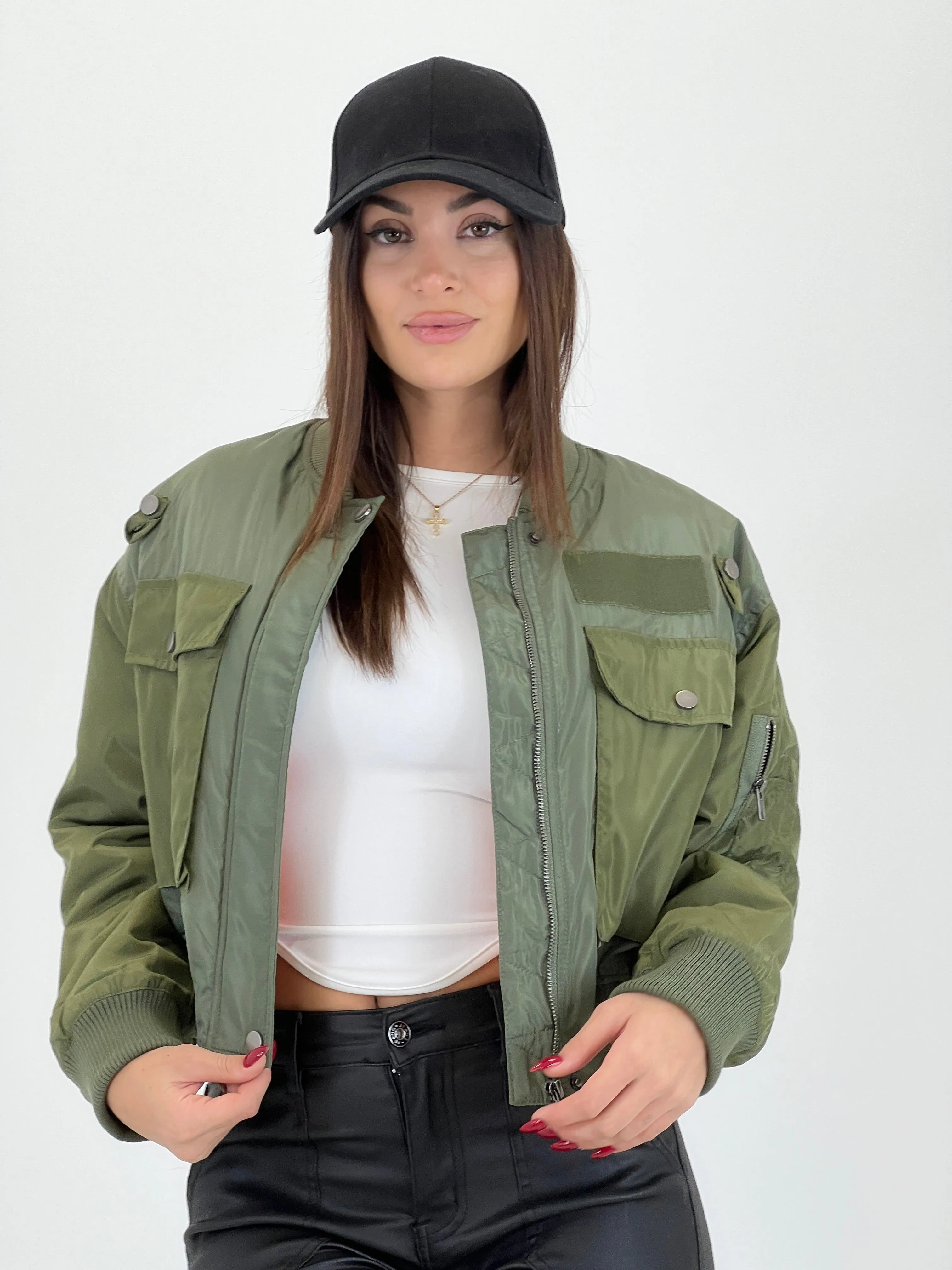 Chaqueta bomber militar