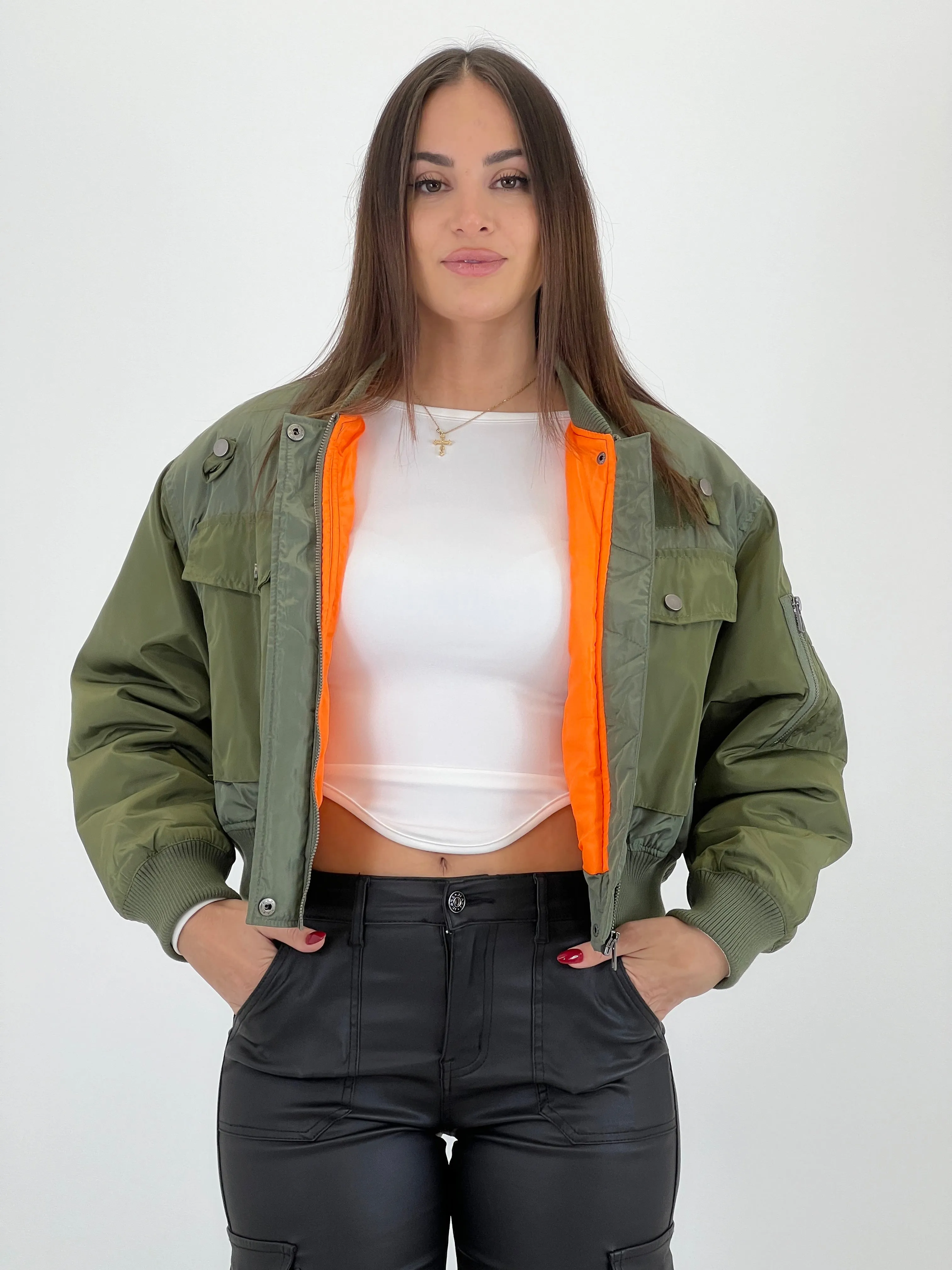 Chaqueta bomber militar