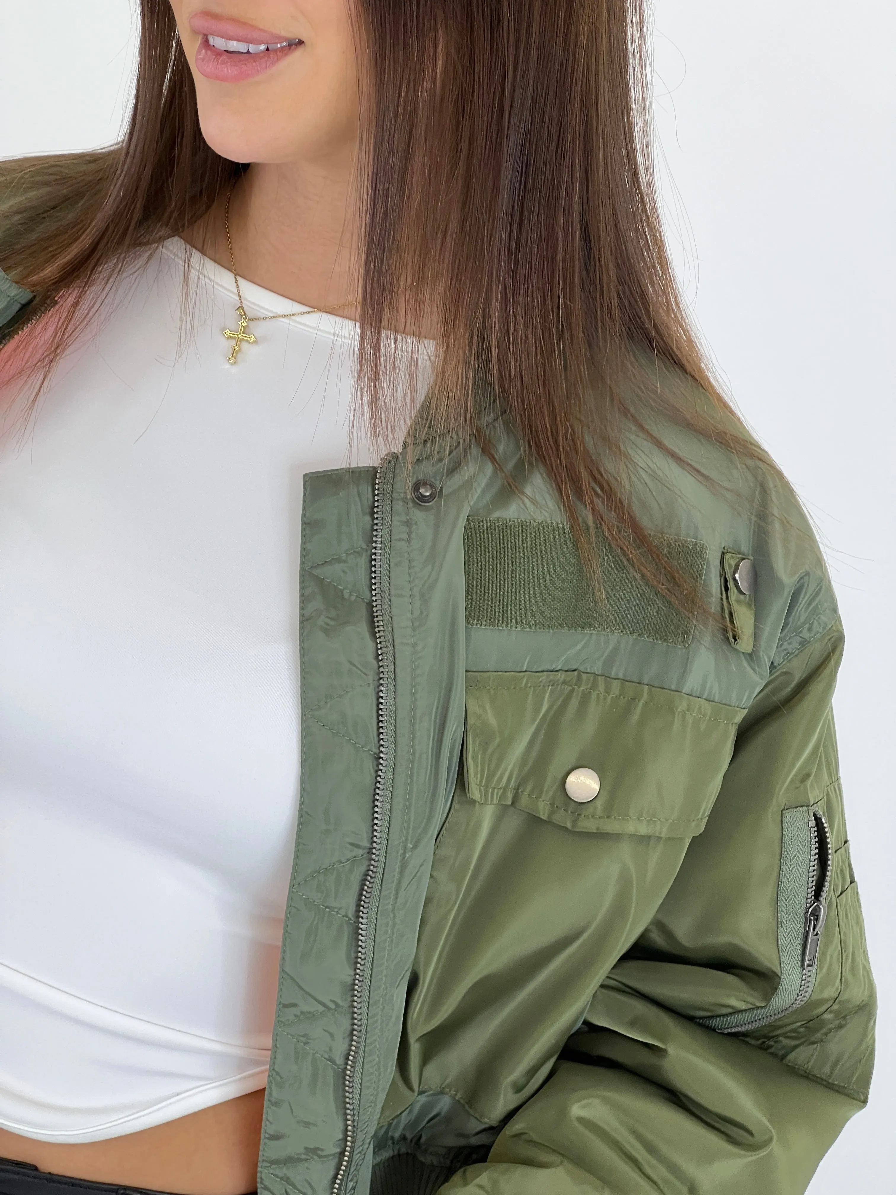 Chaqueta bomber militar