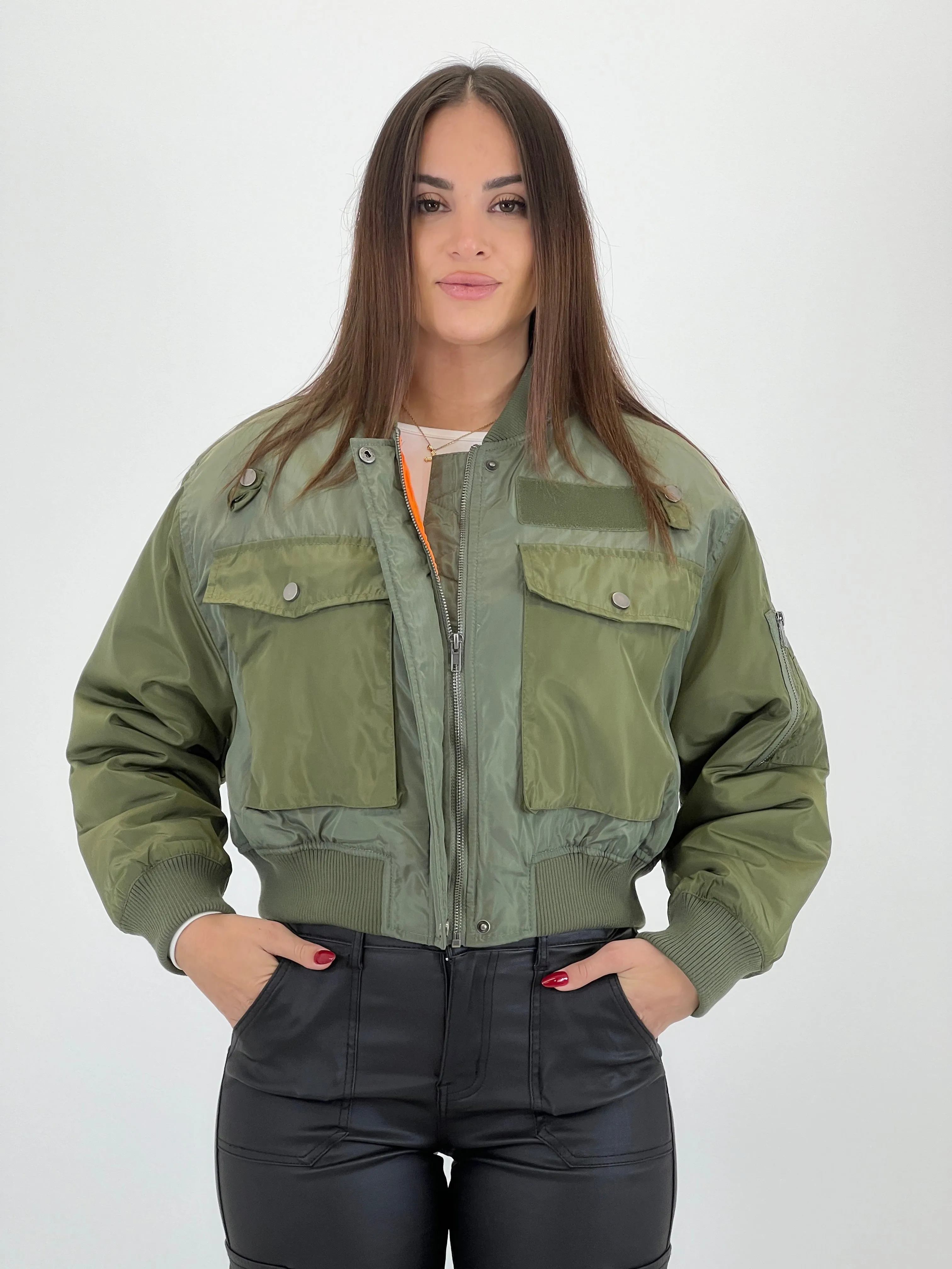 Chaqueta bomber militar