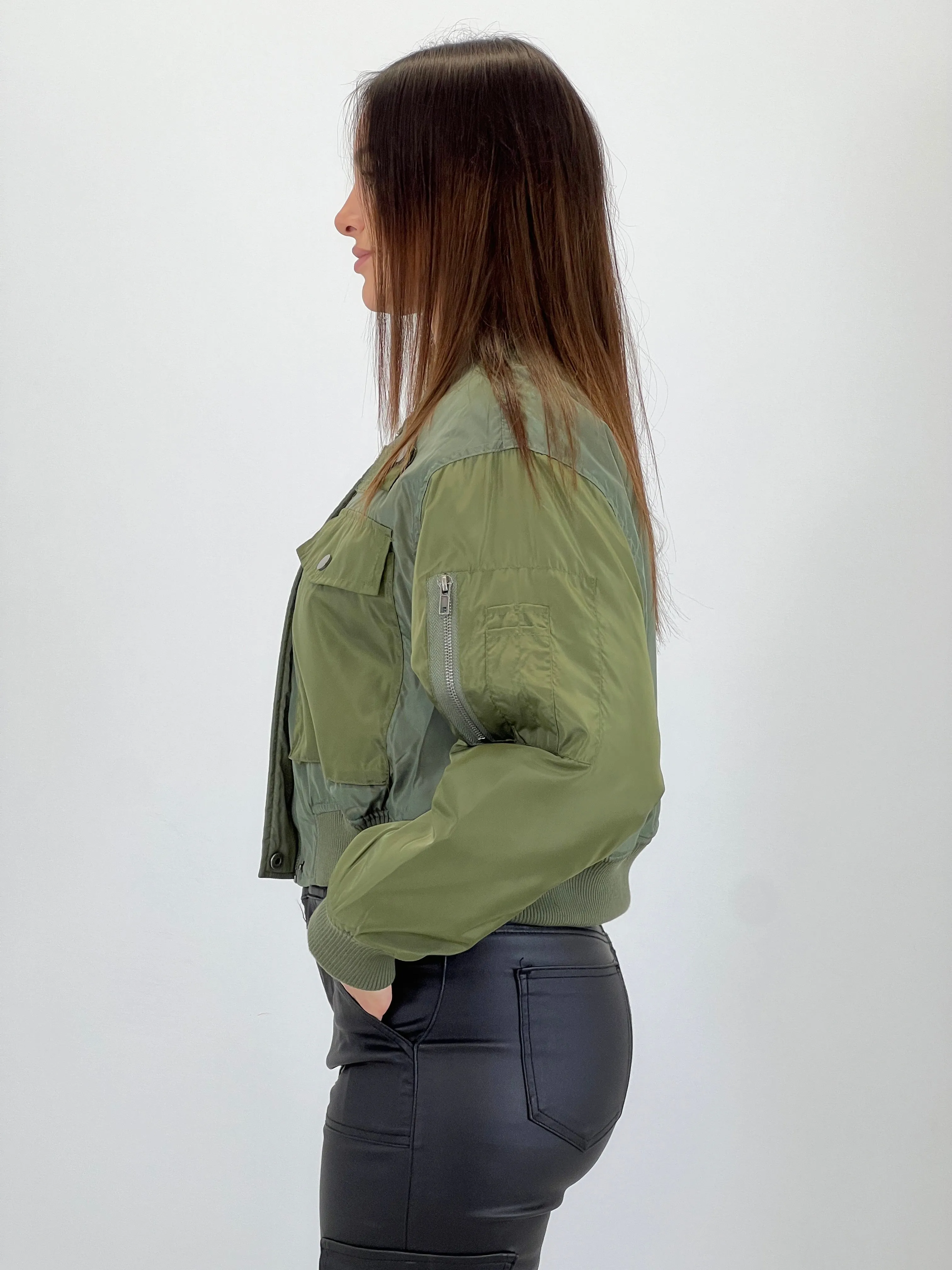 Chaqueta bomber militar