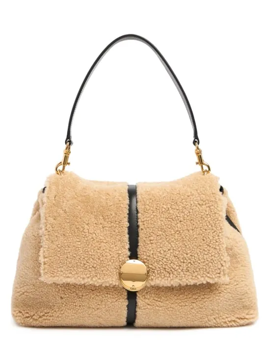 Chloé   Penelope shearling shoulder bag 