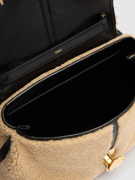 Chloé   Penelope shearling shoulder bag 