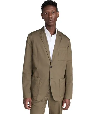 Club Monaco Paper Twill Blazer Olive Taupe 42