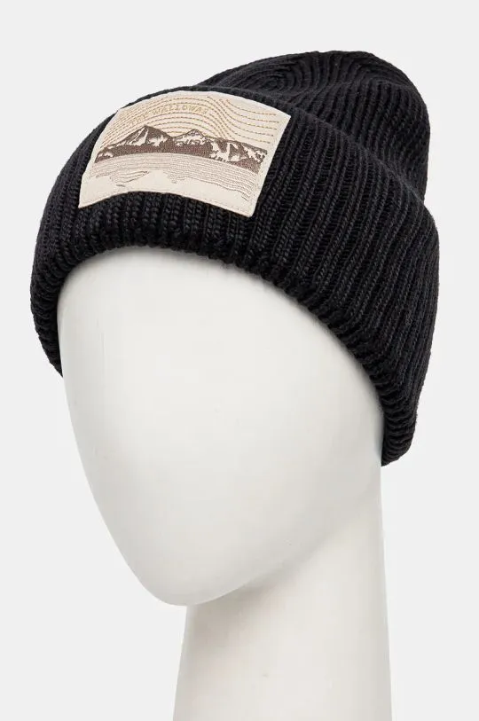 Columbia beanie Wallowa black color thick knit 2092571