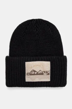 Columbia beanie Wallowa black color thick knit 2092571