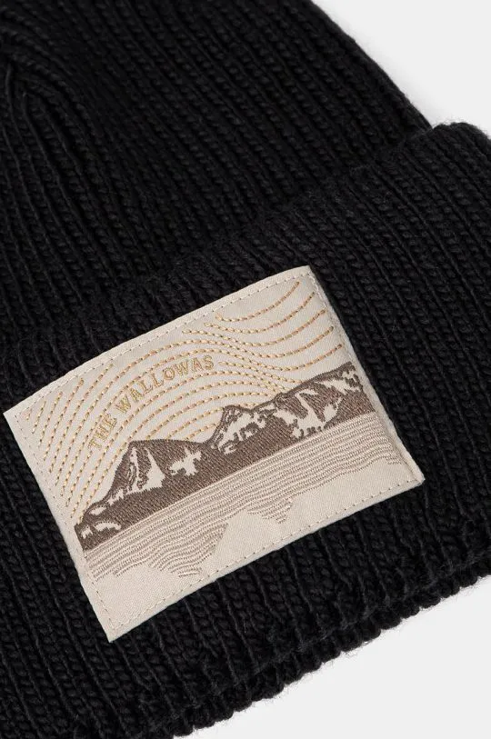 Columbia beanie Wallowa black color thick knit 2092571