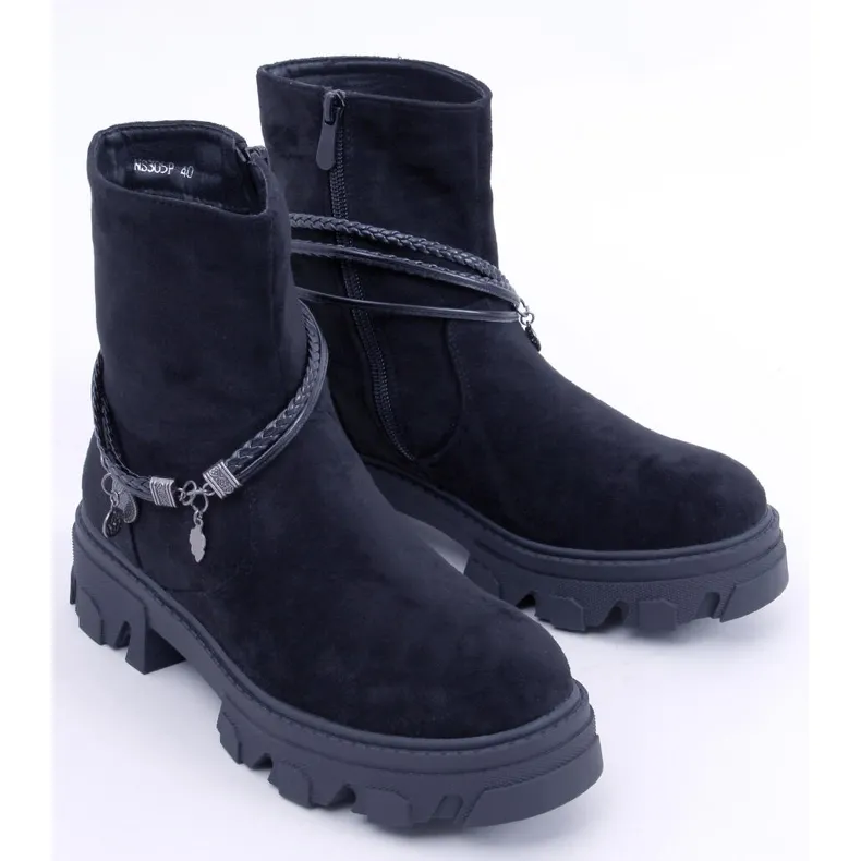 Connie Black flat boots