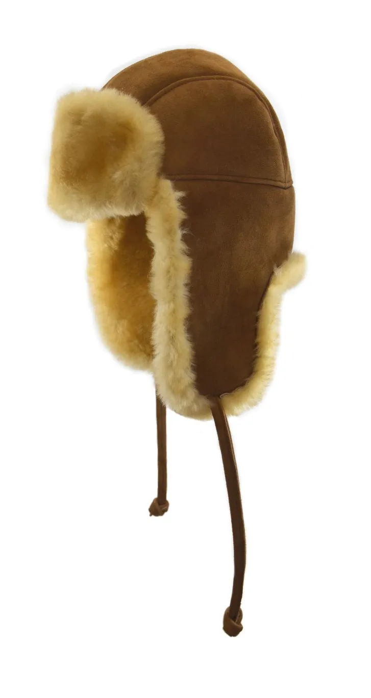 Crown Cap Double Faced Shearling Aviator - A One Clothing