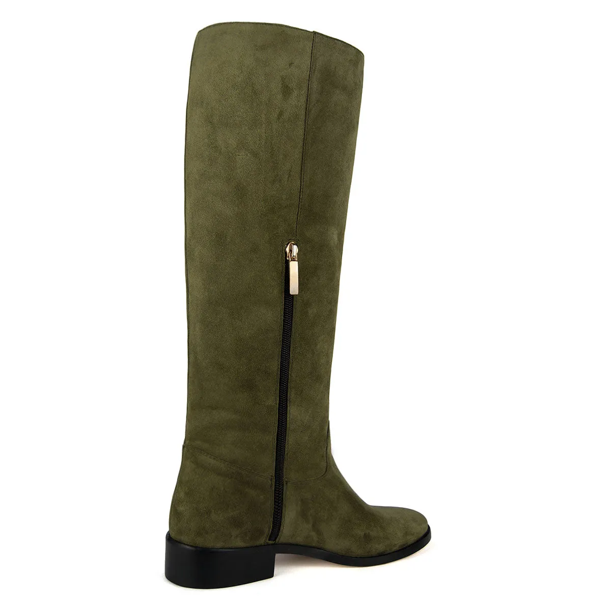 Dalia suede, olive green