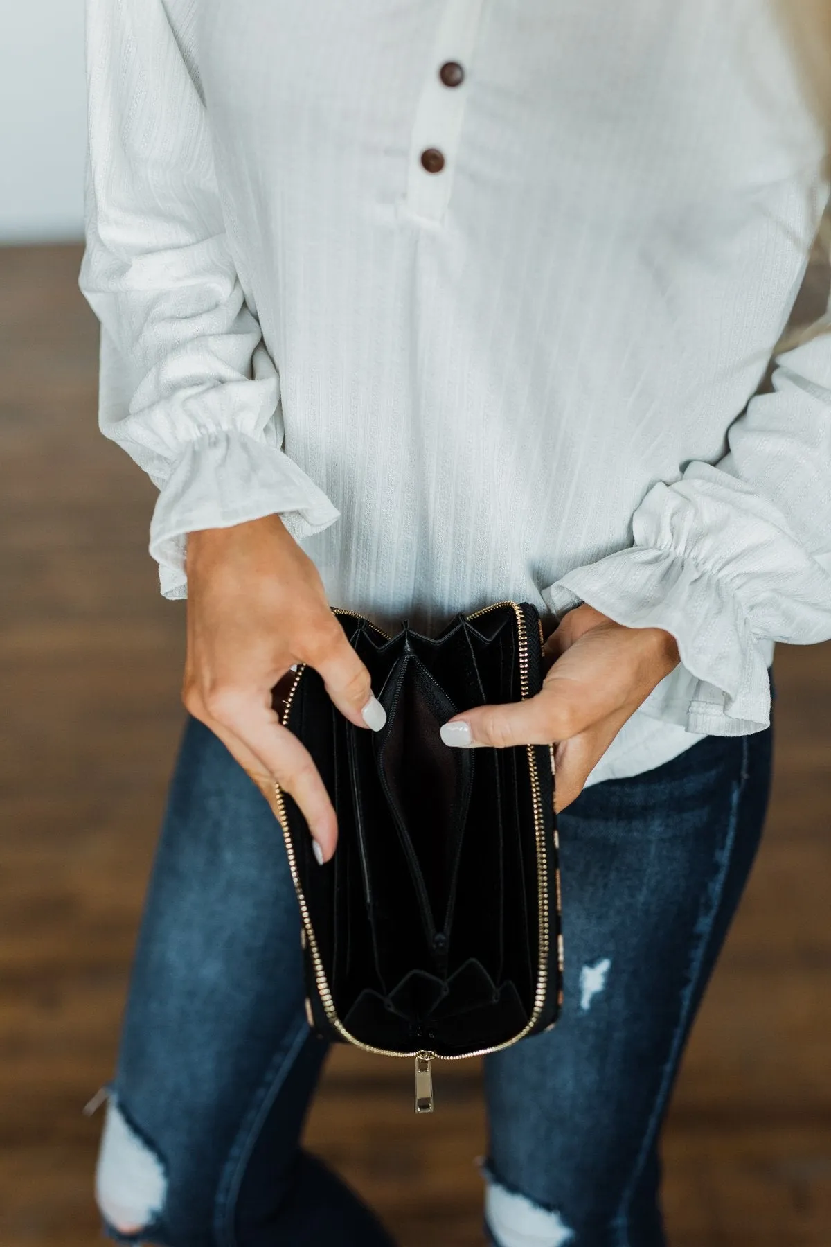 Day to Day Essential Wallet- Leopard Print