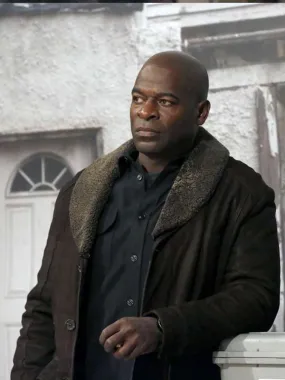 Dembe Zuma The Blacklist Black Suede Leather Jacket