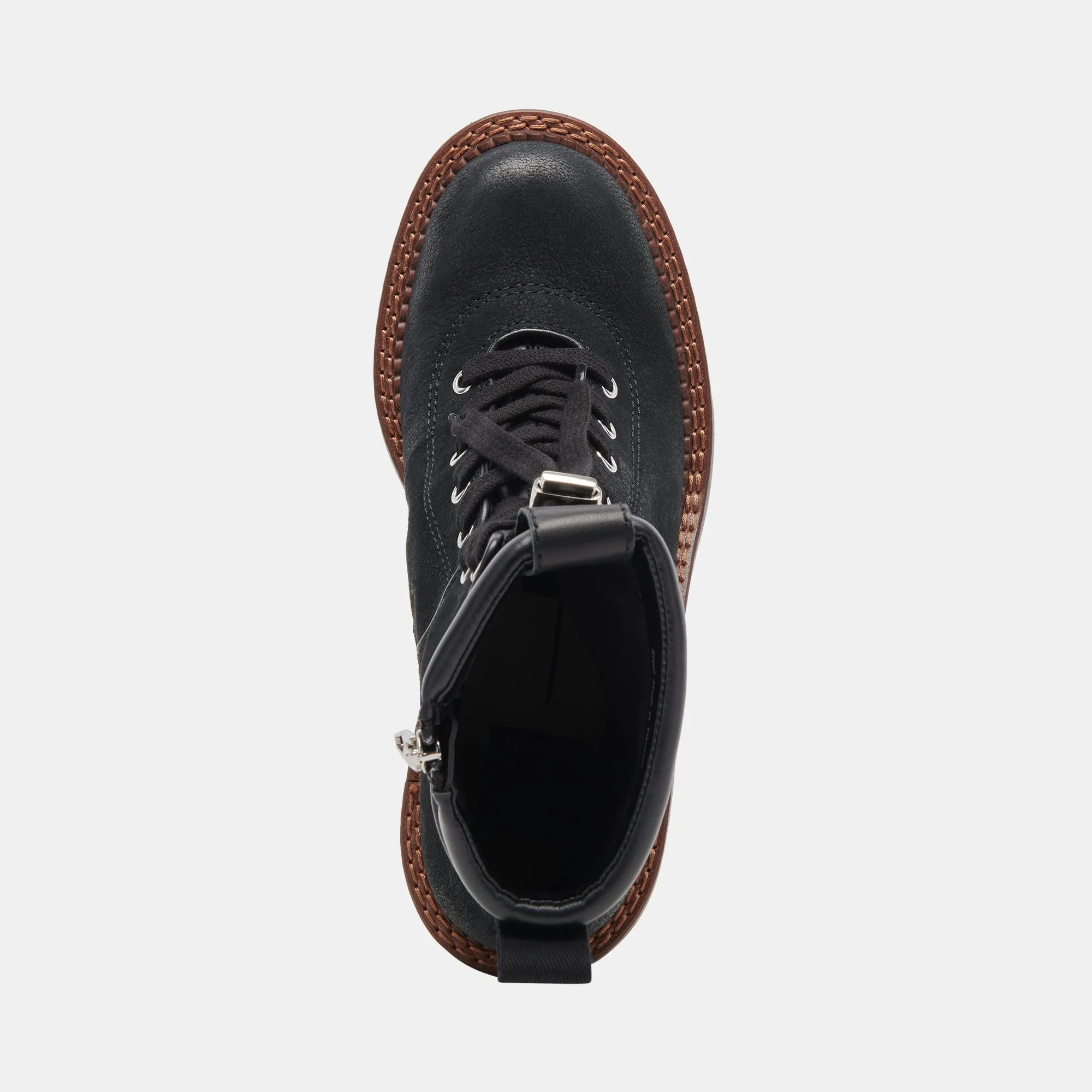 DOMMIE BOOTS BLACK NUBUCK - re:vita