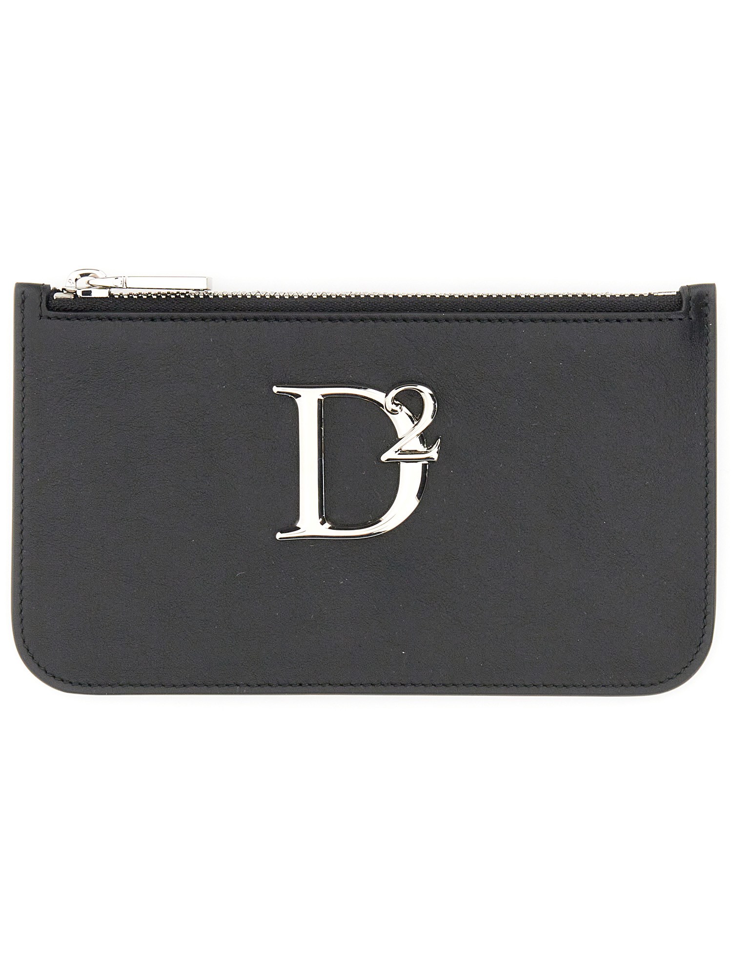 DSQUARED    LEATHER LOGO POUCH