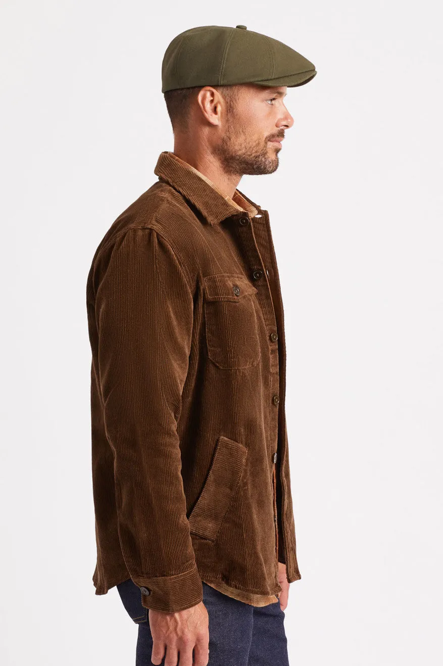 Durham L/S Flannel - Washed Brown Corduroy