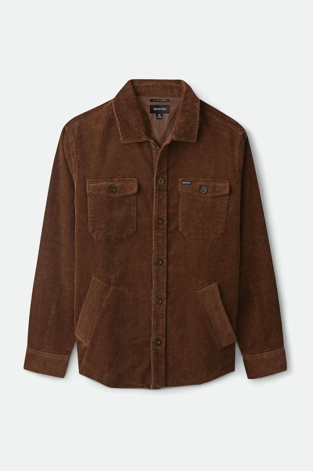 Durham L/S Flannel - Washed Brown Corduroy