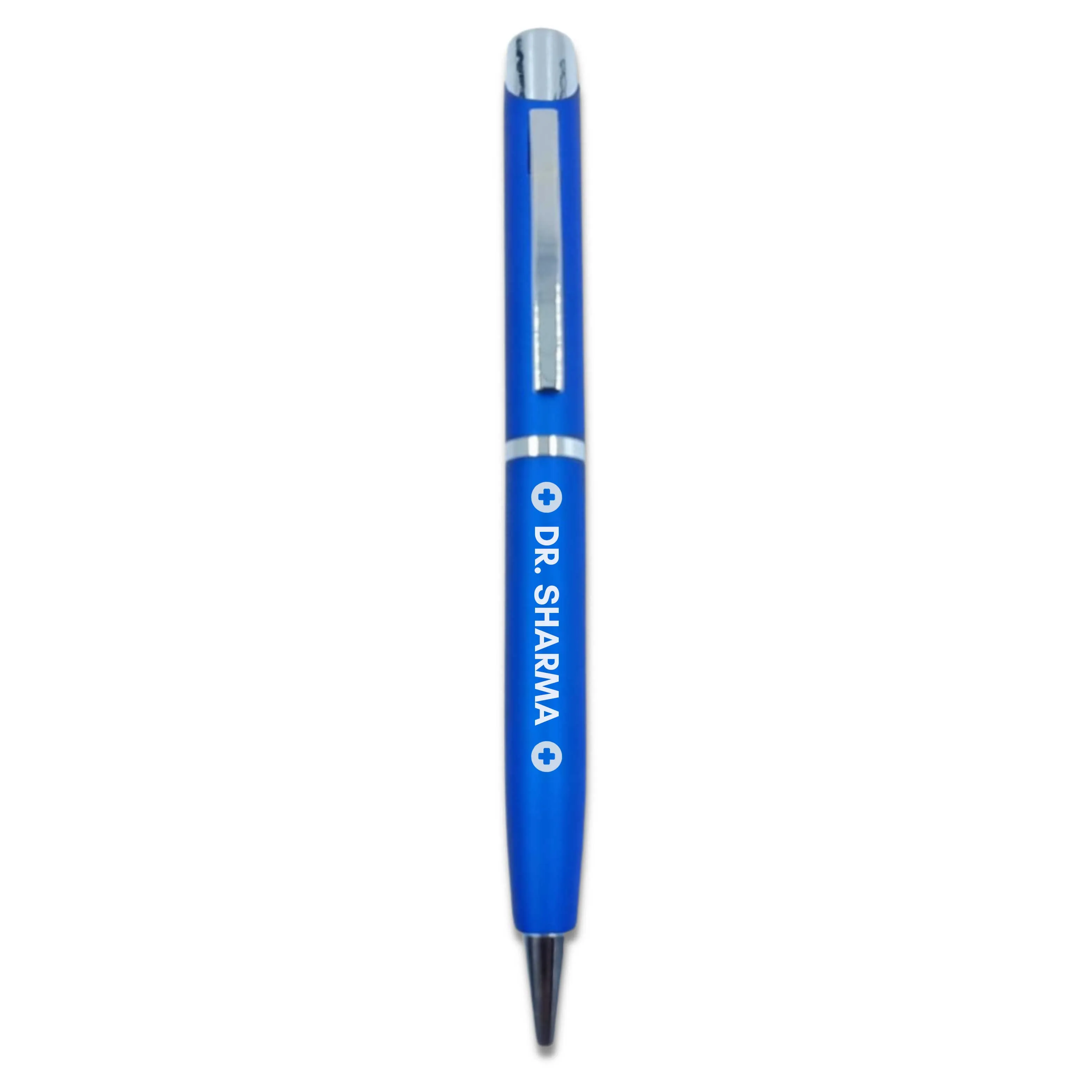 Engraved Personalised Pens Logo Printed Pens for Doctor (Blue) - Dr Add Name