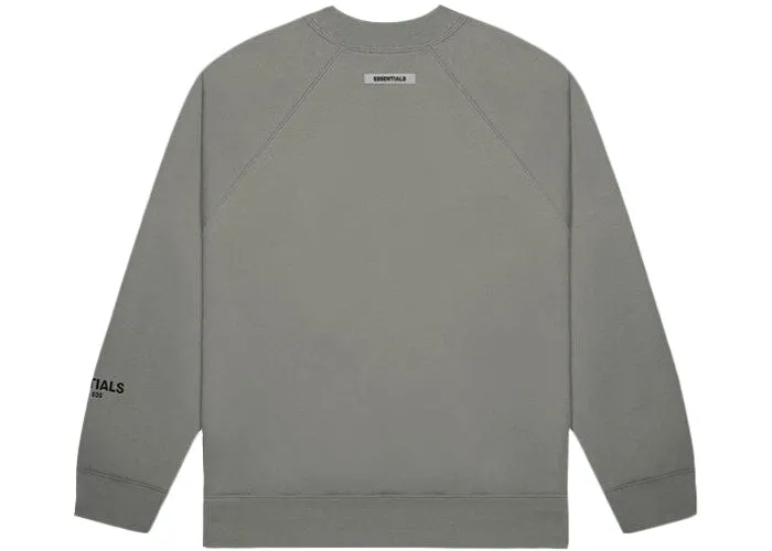 FEAR OF GOD ESSENTIALS 3D Silicon Applique Crewneck Gray Flannel/Charcoal