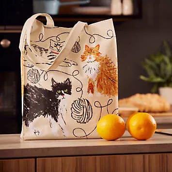 Feline Friends Medium PVC Shopper Bag by Ulster Weavers | Look Again