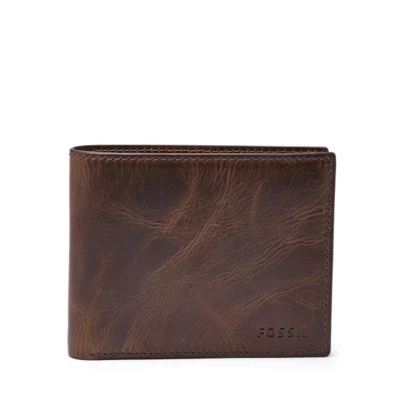 Fossil Derrick RFID Flip ID Bifold Wallet