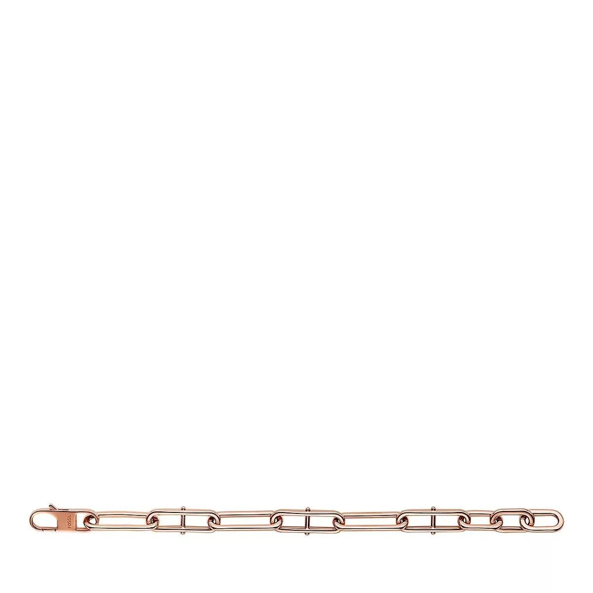 Fossil  Heritage D-Link Rose Gold-Tone Stainless Steel Cha Rose Gold