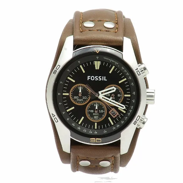 Fossil Men's Coachman CH2891 Brown Chronograph Leather Watch