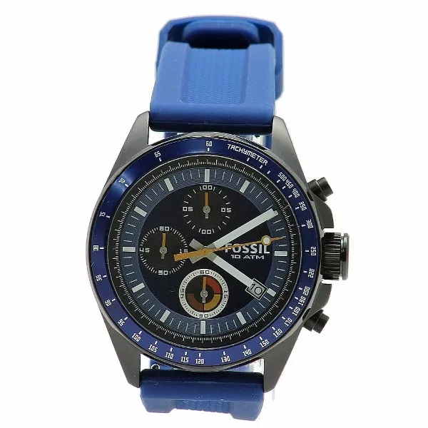 Fossil Men's Decker CH2879 Blue Chronograph Analog Watch