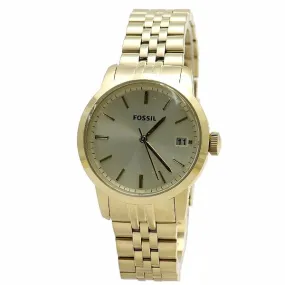 Fossil Men's Townsman FS4821 Gold Stainless Steel Analog Watch